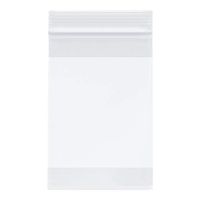 Plymor Heavy Duty Plastic Reclosable Zipper Bags w/White Block, 4 Mil, 4" x 6" (Case of 2000)