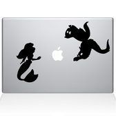 Little Mermaid and Eels Macbook Vinyl Sticker Laptop Skin