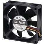 SANYO DENKI - SANACE FANS 109R0812S4011 AXIAL FAN, 80MM, 12VDC, 180mA
