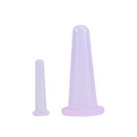 Artibetter 2PCS Silicone Cupping Cups Body Massage Therapy Cupping Set Facial Anti Cellulite Cups(Purple)