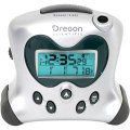 Atomic Projection Clock w/Indoor Temperature - Silver Oregon Scientific