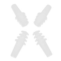 dailymall 2 Pairs Soft Soundproof Earplugs Noise Cancelling for Snoring Air Travel - White