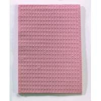 Tidi Choice Towels, 2-ply tissue, Poly, 13" x 18", Diamond-Embossed, Mauve, 500/Cs