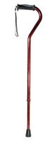 Adjustable Height Offset Handle Cane with Comfortable Gel Hand Grip