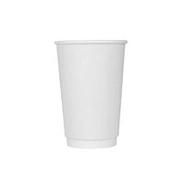 Karat C-KIC516W 16 oz Insulated Paper Hot Cup, White, White (Pack of 500)