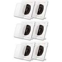 Acoustic Audio S191 in Ceiling/in Wall Speaker 3 Pair Pack 2 Way Home 1200W S191-3PR