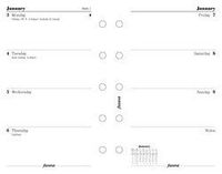 Filofax Calendar Refills 2009 Week on Two Pages Mini Size - FF-681219
