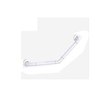 Goquik Bathroom Handrail Curved Armrest Bathroom Shower Anti-Skid Handle Armrest 45 cm Elderly Children Stainless Steel Handle Armrest (Color : White, Size : M)