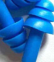 Silicone Earplugs 6Pairs Box-Packed Comfort earplugs Noise Reduction Silicone Soft Ear Plugs Swimming Silicone Earplugs Protective for Sleep (Blue)