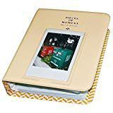 64 Pockets 3 Inch Piece of Moment Candy Color Fuji Instax Photo Mini Book Album or Name Card for Instax Mini 70 7s 8 25 50s 90 Film/ Pringo 231/ Fujifilm Instax SP-1/ Polaroid PIC-300P/ Z2300-Beige