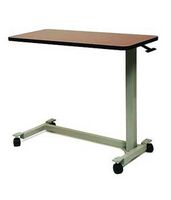 Automatic Overbed Table, 1EA, Over Bed Table, Complete With Windsor Mahogany Top, Low Base, Standar