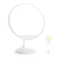 Gladle Light Therapy Lamp with Warm & Cool Light, UV-Free 10000 Lux Bright Light Box with 30min Timer, Portable LED Sun Lamp, Happy Daylight Lamp with Touch Dimming, Flexible Stand, Memory Function