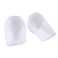 Healifty Gel Heel Protector Silicone Heel Covers Foot Arch Support(White)