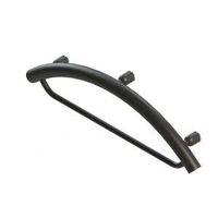 Invisia 2-in-1 24" Towel Bar with Integrated Grab Bar: Matte Black