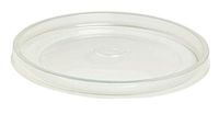 PacknWood Clear Plastic Lid for Newspaper Print and Kraft Round Container Bucket, 5.9" Diameter, Fits All Sizes (Case of 500)