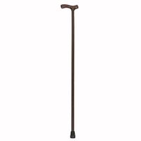 PCP Wood Cane with Fritz Handle Grip, Brown, Medium