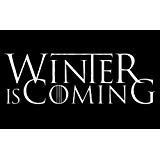 Winter Is Coming Game of Thrones Decal Vinyl Sticker|Cars Trucks Vans Walls Laptop| White |7.5 x 3 in|CCI1286
