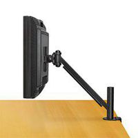 * Desk-Mount Arm for Flat Panel Monitor, 14-1/2 x 4-3/4 x 24, Black
