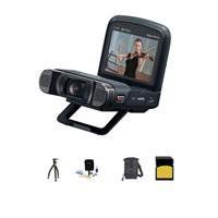 Canon VIXIA MINI-X Full HD Camcorder - Bundle with Lowepro REZO 50 Compact Case, 8GB Class 10 SDHC Memory Card, Sunpak FlexPod Pro Gripper, Cleaning Kit