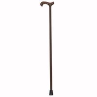 PCP Wood Cane, Derby Handle Grip Solid, Dark Beechwood, Medium