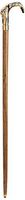 Design Toscano Lion Gentleman's Walking Stick, 36 Inch, Brass Handle and Hardwood Cane, Brass