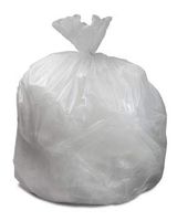 SimpleTogo Clear Recycling Bags - Heavy Duty 45-46 Gallon Garbage Bags (100 Count) - 40' x 46' - Natural Trash Liners for Paper, Bottles, Newspaper, Grass