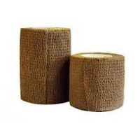 Oasis Cohesive Bandage Rolls, Tan, 4" x 5 Yds, 12/Pack