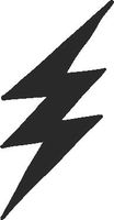 hBARSCI Lightning Bolt Vinyl Decal - 5 Inches - for Cars, Trucks, Windows, Laptops, Tablets, Outdoor-Grade 2.5mil Thick Vinyl - Matte Black
