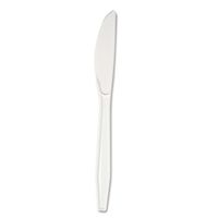 Boardwalk KNIFEHW Full Length Polystyrene Cutlery44; Knife44; White44; 1000/Carton