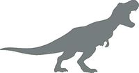 hBARSCI T-Rex Vinyl Decal - 5 Inches - for Cars, Trucks, Windows, Laptops, Tablets, Outdoor-Grade 2.5mil Thick Vinyl - Gray