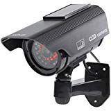 Etopars Solar Power Black Fake Dummy Security CCTV Camera Waterproof IR LED Outdoor Indoor Surveillance