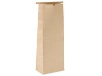 Tin Tie Coffee Bag 100 Count - 5 LB - Kraft