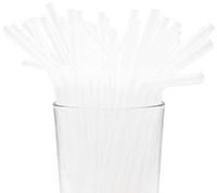 Made in USA Pack of 250 Clear Flexible (8.25" X 0.23") Unwrapped Plastic Drinking Straws (FDA-approved, Non-toxic, BPA-free)