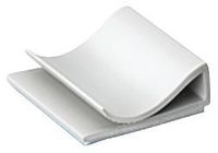 THOMAS & BETTS FRPV-1000-8-C CABLE CLIP, FLAT, ADHSV, PVC, GRY, 10.54MM X 26.97MM X 25.4MM (10 pieces)