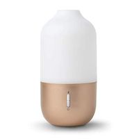 Design Accents Diffuser for Essential Oils - Ultrasonic Aroma Diffuser with 2 in 1 100ml and 500ml Dual Capacity, Matte Gold