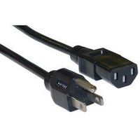 PcConnectTM Computer / Monitor Power Cord, Black, NEMA 5-15P to C13, 10 Amp, 3 foot