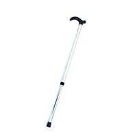 LPVIE Aluminum Alloy Color Retractable Crutch, Adjustable Height Non-Slip Elderly Cane Mobility Assistance Portable Unisex,White