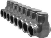 Morris Products 97568 Multi-Cable Connector, Insulated, Single Entry, Black, 8 Ports, 600 - 4 Wire Range, 5/16" Allen Hex 8 Ports, 600 - 4 Wire Range, 5/16" Allen Hex