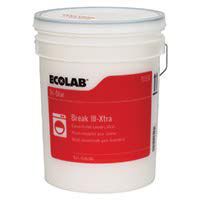 Ecolab Tri-Star Break III-Xtra Concentrated Laundry Alkali Detergent- 5 Gallon