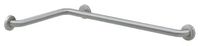 Bobrick 6861.99 Stainless Steel 2 Wall Shower Grab Bar with Snap Flange, Satin Finish and Peened Gripping Surface, 1-1/2" Diameter x 15-7/8" Width x 30-7/8" Depth