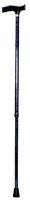 Essential Medical Supply Steppin' Out Folding Wood T-Handle Cane with Black Textured Finish