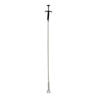 PF WaterWorks PF0405 GrabEASY 24" Improved Ergonomic Handle, Flexible, Mechanical 4 Claw Pick-Up Tool and Multipurpose Grabber-Jewelry Retriever, Clog Remover, Drain Snake, Clean Dryer Vent, Chrome