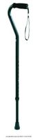 1 EACH OF Carex Black Adjustable Offset Aluminum Cane - 1 Each