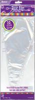Darice Bulk Buy Treat Bags 12 inch Cone 20 Pack Clear 28-007 (6-Pack)