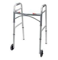 McKesson Aluminum 32 to 39" H Folding Walker Up to 350 lbs