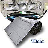 LINGDA 6.5 SqFT 10mm Heat Shield Thermal Sound Insulation Proofing Deadener Mat Car Noise Control Acoustic Dampening Moistureproof Waterproof (40inch X 24inch)