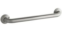 KOHLER K-10541-BS Traditional 18-Inch Grab Bar, Brushed Stainless