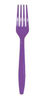 Creative Converting 318908 Amethyst Plastic Fork, Standard, Purple