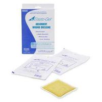 Elasto-Gel Wound Dressing Without Tape, Mildly Adhesive, Sterile, Bacteriostatic, Highly Absorbent 4" x 4"
