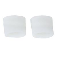 Tinksky Toe Loop Separator Pads Gel Toe Separators Protectors for Bunions Blisters Corns(White)